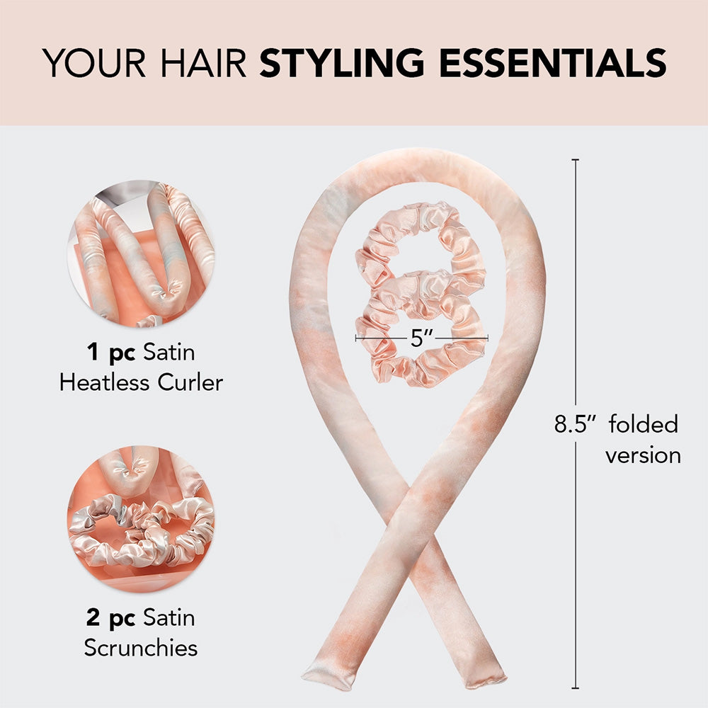 SATIN HEATLESS CURLING SET - SUNSET TIE DYE – North West Gifts