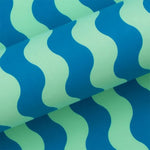 10M PAPER WAVES AQUA & ELECTRIC BLUE