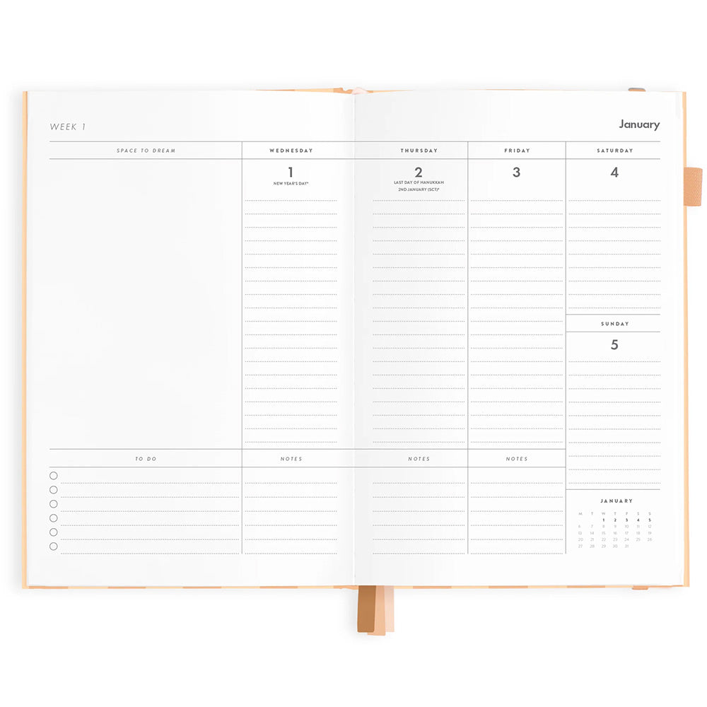 2025 VERTICAL A5 PLANNER - CORSICA STRIPE