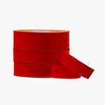 25M VELVET RIBBON - SPICE RED 6mm