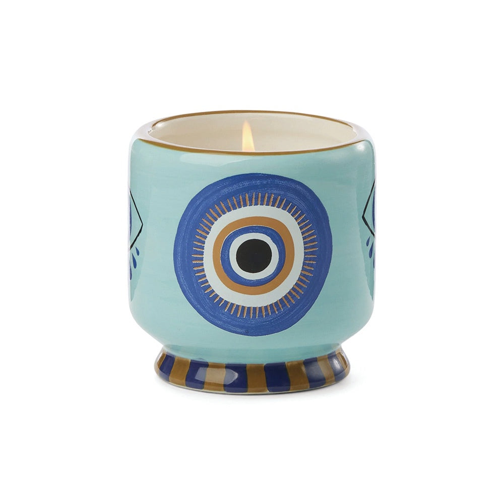 A DOPO 8oz CERAMIC CANDLE - EYE INCENSE & SMOKE