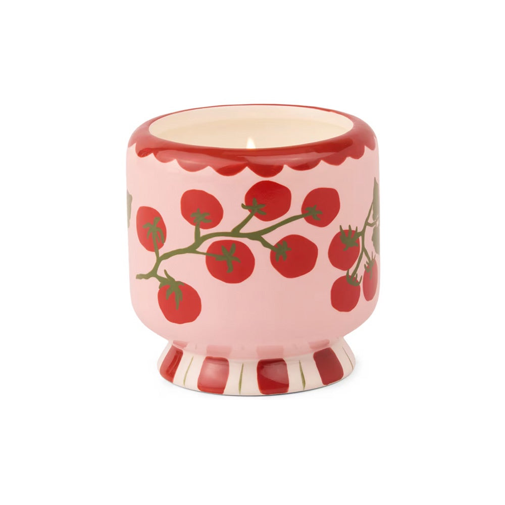 A DOPO 8oz CERAMIC CANDLE - HEIRLOOM TOMATO