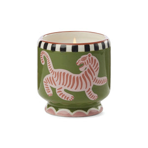 A DOPO 8oz CERAMIC CANDLE - TIGER BLACK CEDAR & FIG