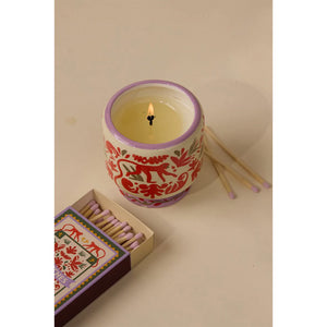 A DOPO 8oz CERAMIC CANDLE - JUNGLE COCONUT & AMBER