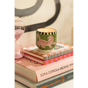 A DOPO 8oz CERAMIC CANDLE - TIGER BLACK CEDAR & FIG