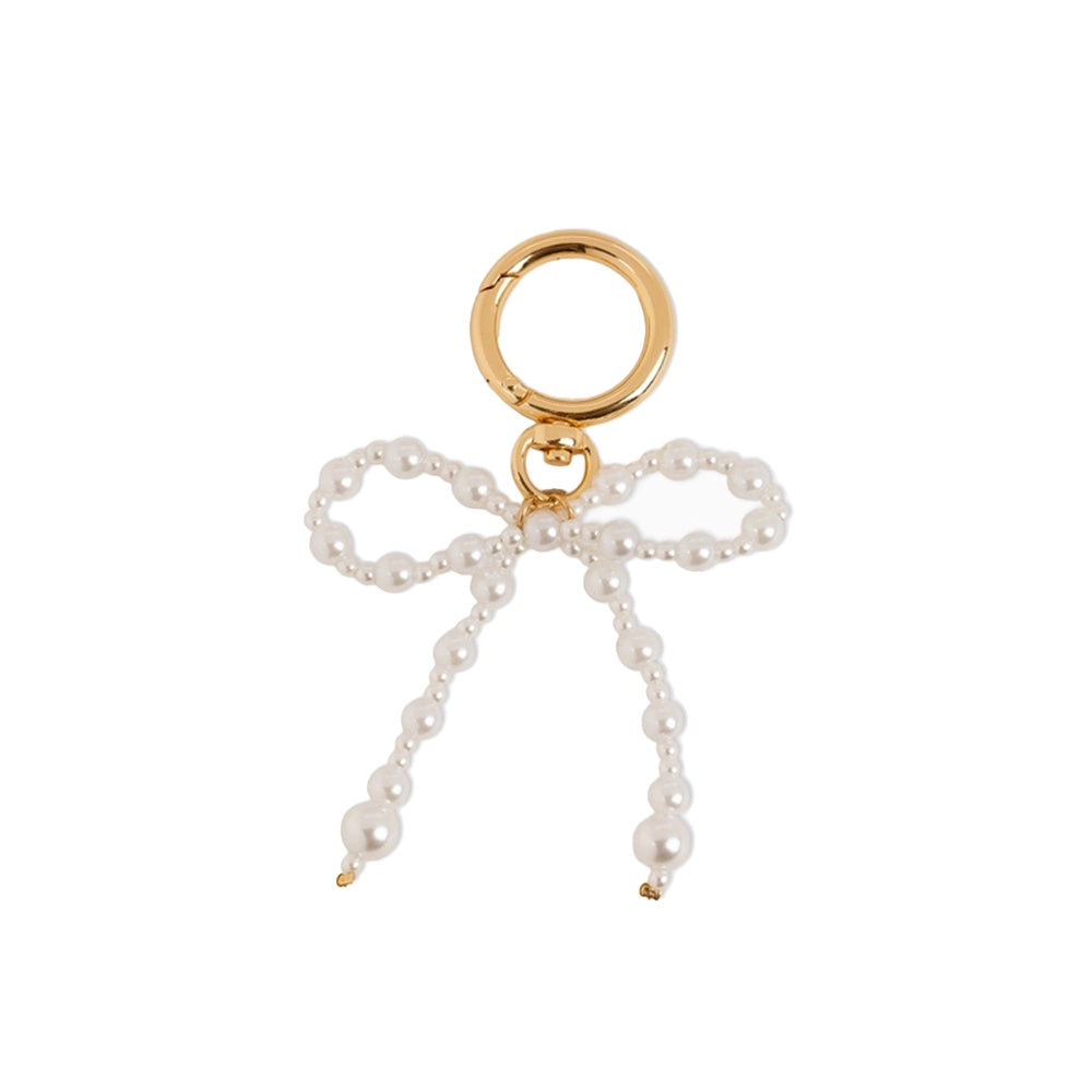 BAG CHARM - MIXED PEARL COQUETTE BOW