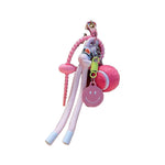 BAG CHARM - PINK SMILEY TENNIS BALL