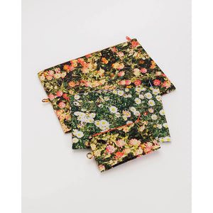 BAGGU GO POUCH SET - PHOTO FLORALS