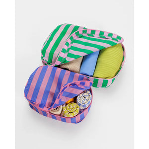 BAGGU PACKING CUBE SET - AWNING STRIPES