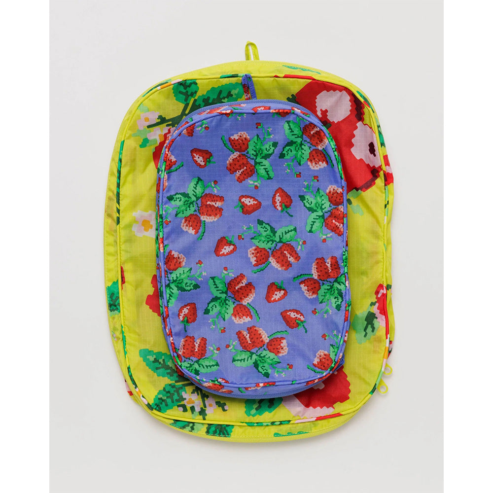 BAGGU PACKING CUBE SET - NEEDLEPOINT FRUIT