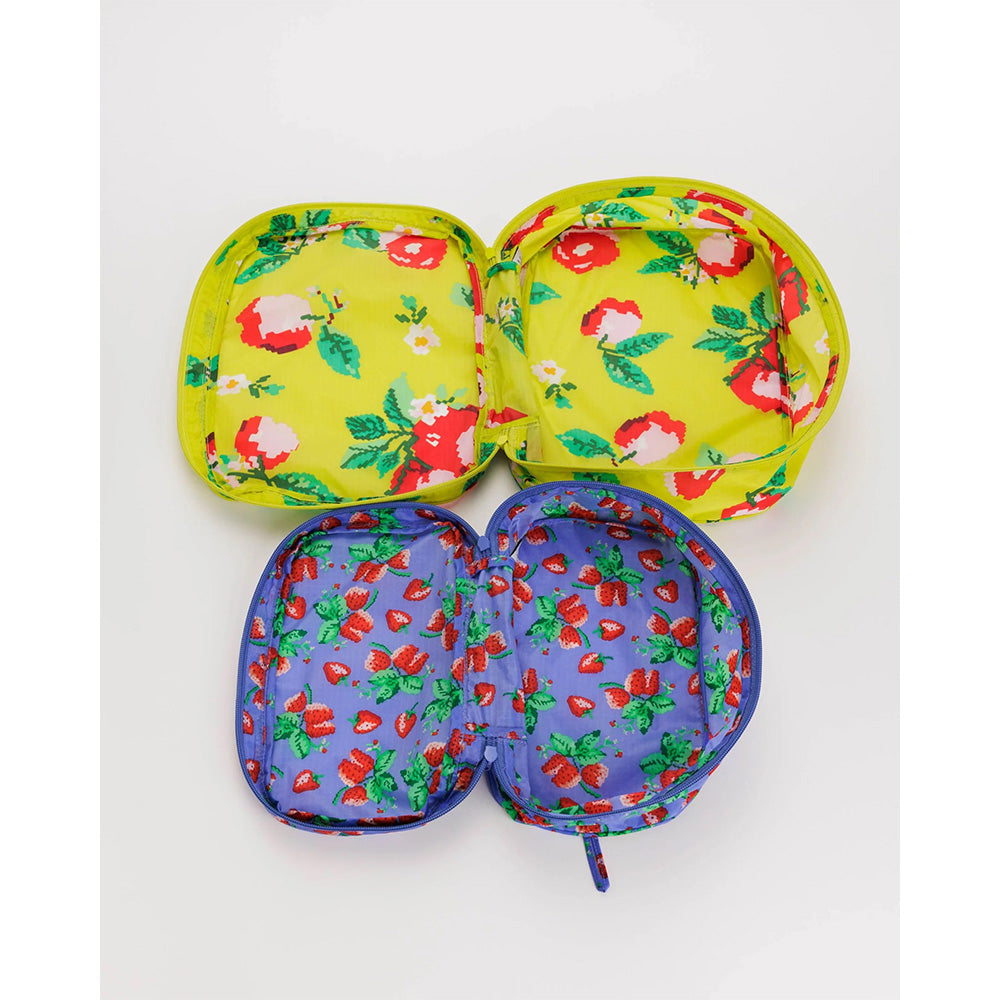 BAGGU PACKING CUBE SET - NEEDLEPOINT FRUIT