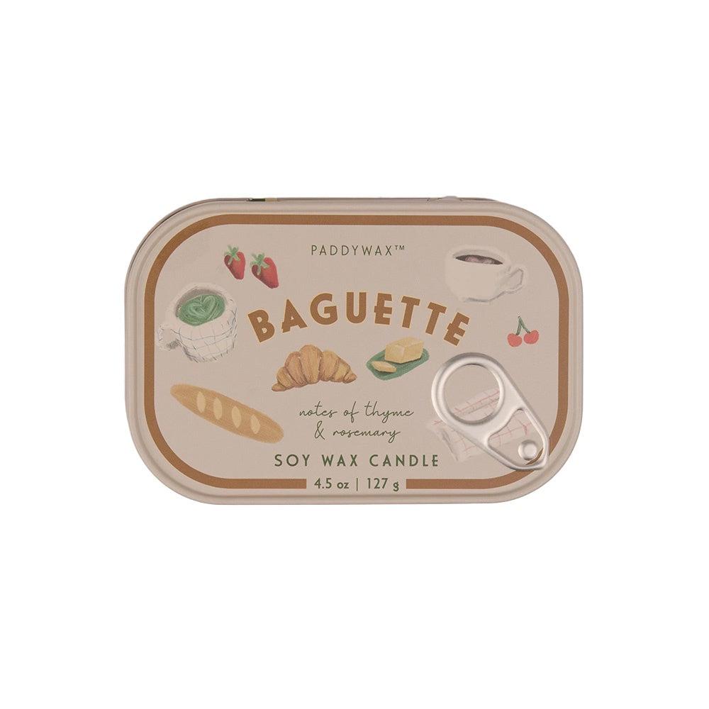 BISTRO TIN CANDLE 4.5Oz - BAGUETTE