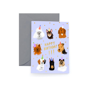 CANINE CREW BIRTHDAY CARD