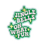 GIFT TAG SET - JINGLE BELLS PINK & EMERALD