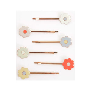 HAIR SLIDES - DAISY ENAMEL