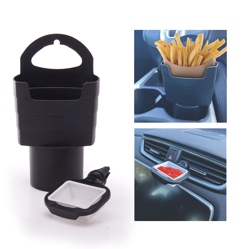 IN-CAR CHIPS AND SAUCE HOLDER