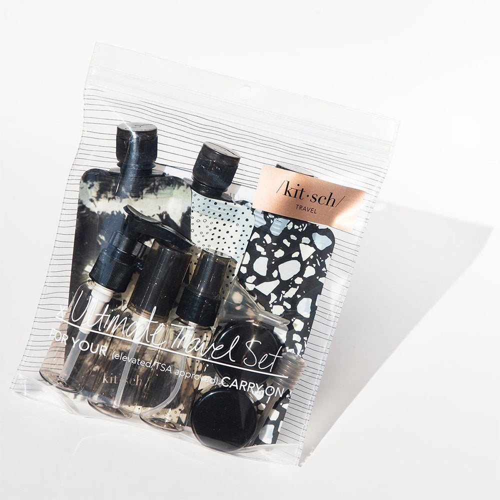 KITSCH REFILLABLE TRAVEL SET - 11PCS