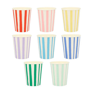 PARTY CUPS - MIXED STRIPE