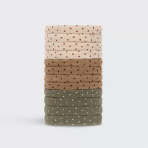 RECYCLED NYLON POLKA DOT ELASTICS - 12PCS