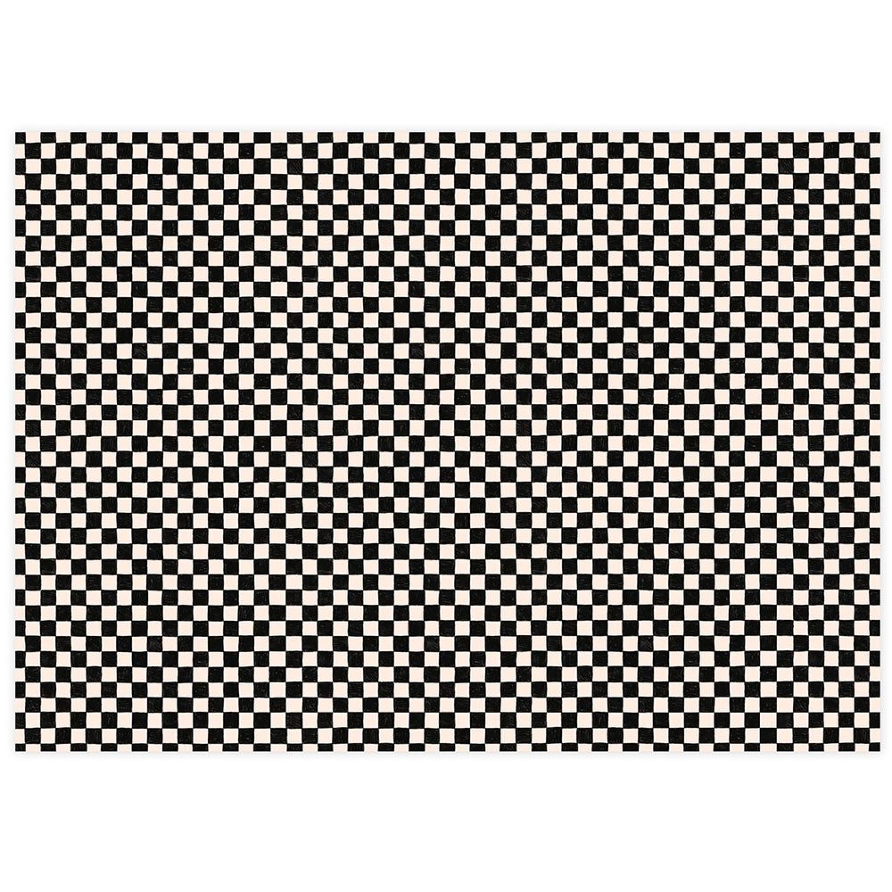 TISSUE PAPER - BLACK CHECKER