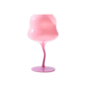 TWIST WINE GLASS - PINK