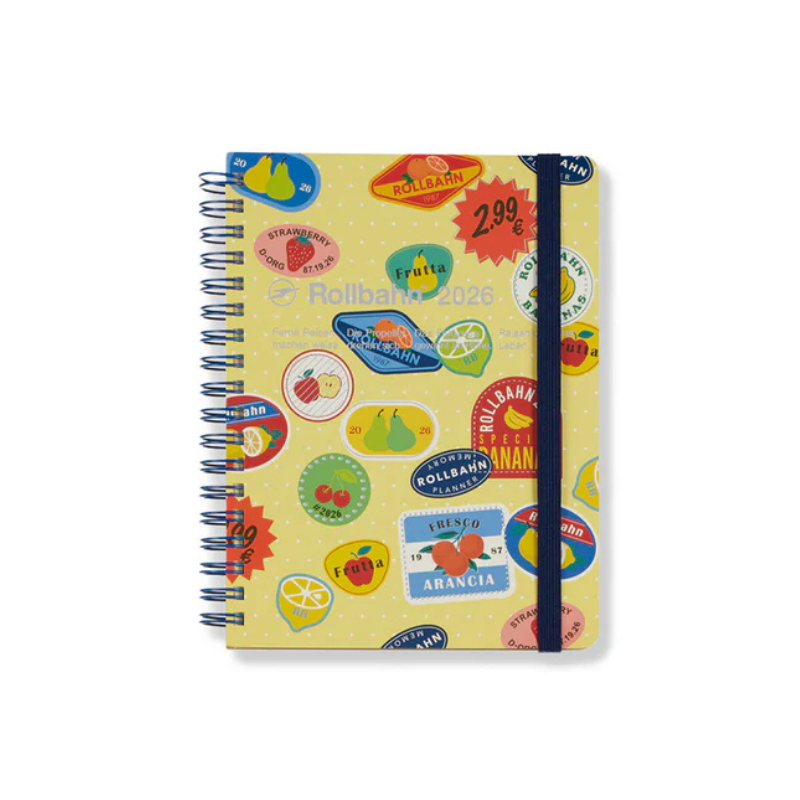2026 DIARY - ROLLBAHN SPIRAL - MONTHLY - FRUIT LABEL B6
