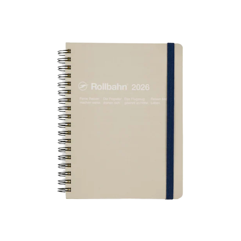 2026 DIARY - ROLLBAHN SPIRAL - MONTHLY GRIEGE