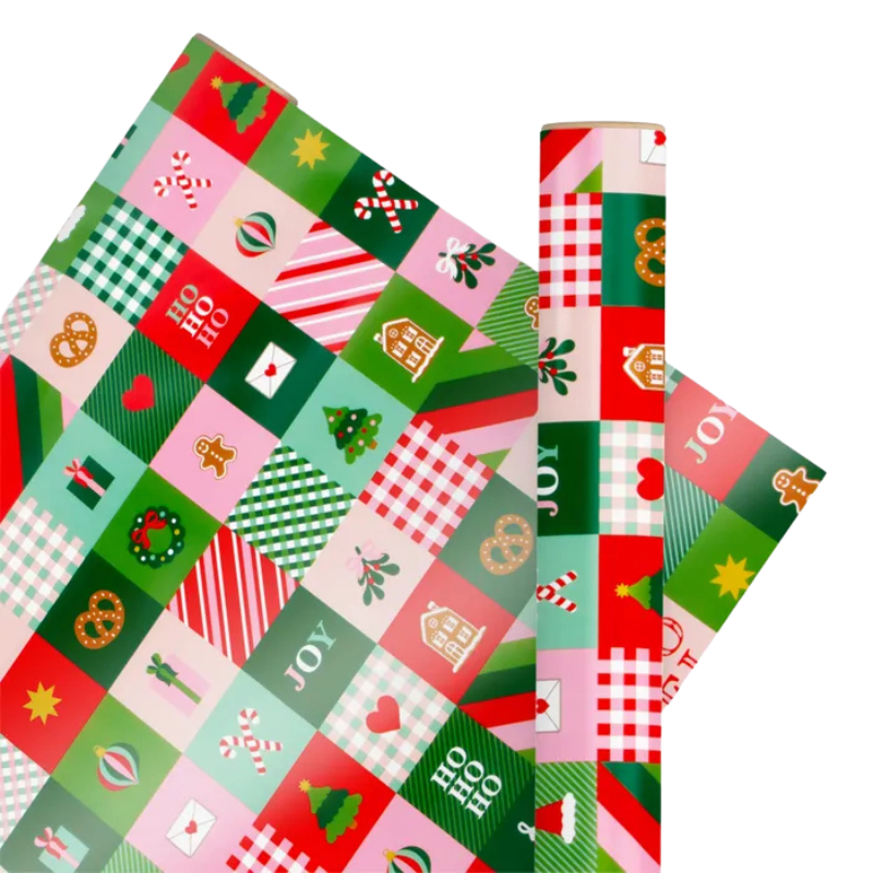 10M ROLL WRAP - JINGLE FESTIVE