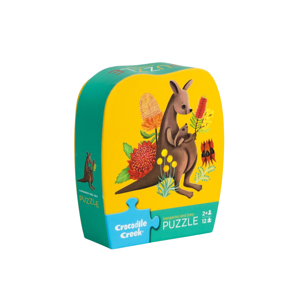12 PC MINI PUZZLE - KANGAROO AND JOEY