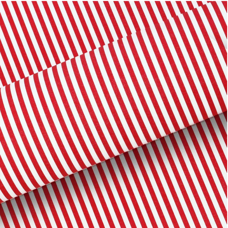 10M ROLL WRAP - CANDY CANE RED