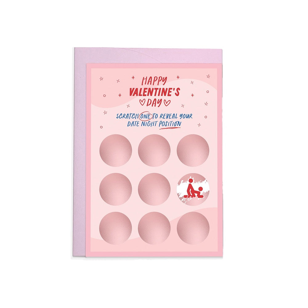 VALENTINE'S DAY POSITION - SCRATCHIE CARD