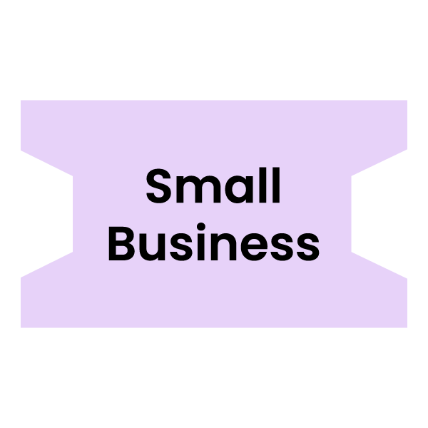 image with text that reads small business