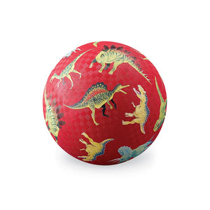 7" BALL - DINOSAURS RED