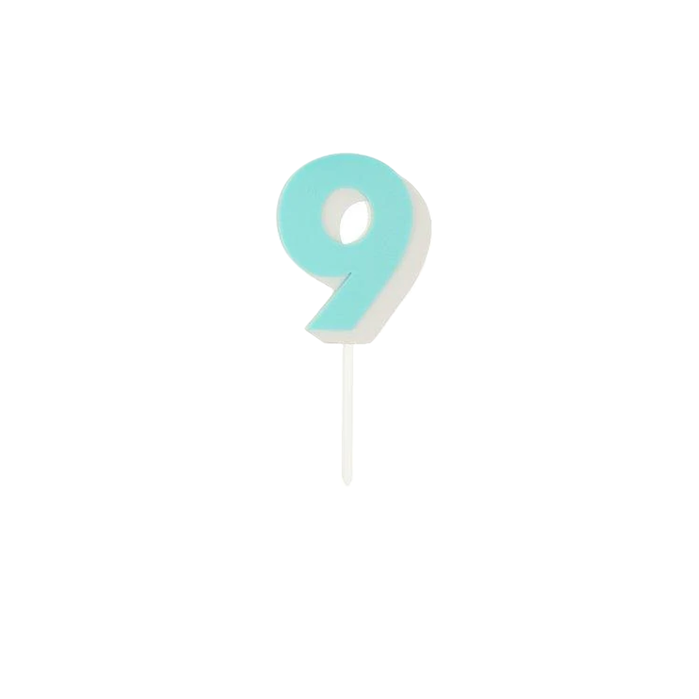 #9 RAINBOW NUMBER ACRYLIC TOPPER