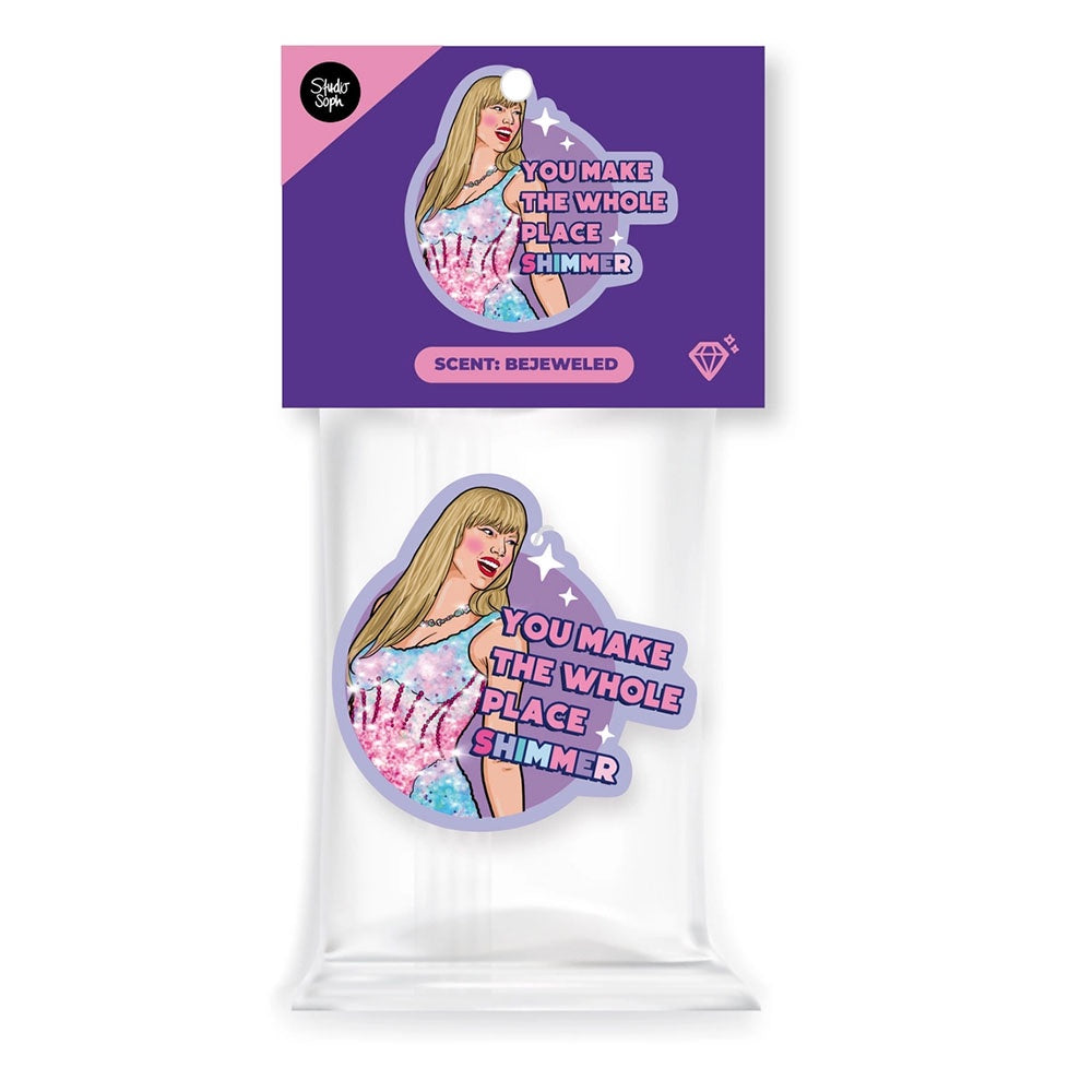 AIR FRESHENER - TAYLOR SWITFT - YOU MAKE THE WHOLE PLACE SHIMMER