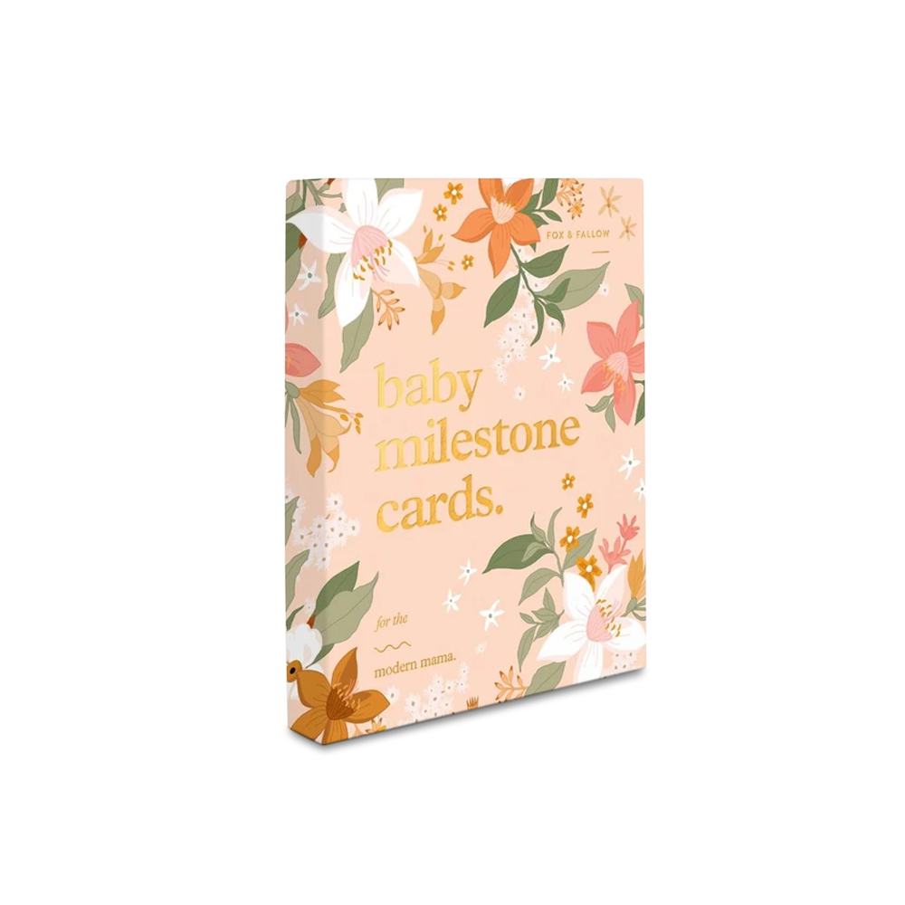 BABY MILESTONE CARDS - FLORAL