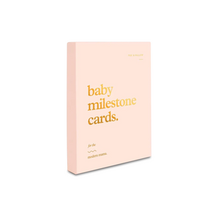 BABY MILESTONE CARDS - CREAM