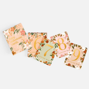 BABY MILESTONE CARDS - FLORAL