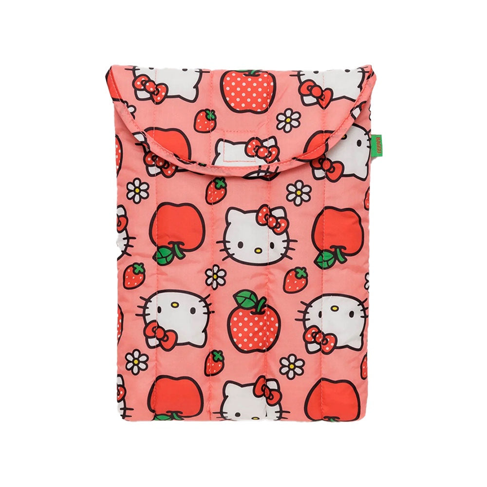 BAGGU 13" PUFFY LAPTOP SLEEVE - HELLO KITTY APPLE