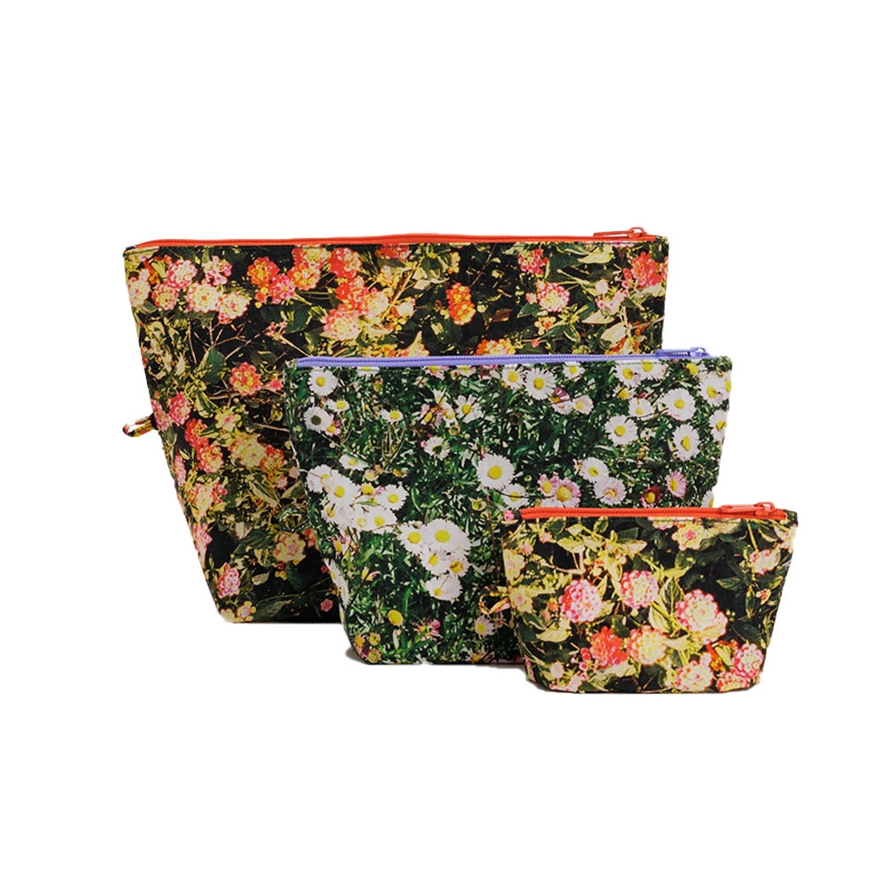 BAGGU GO POUCH SET - PHOTO FLORALS