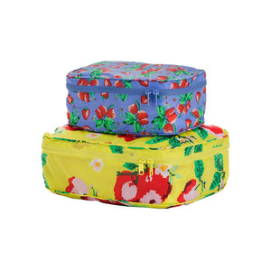 BAGGU PACKING CUBE SET - NEEDLEPOINT FRUIT