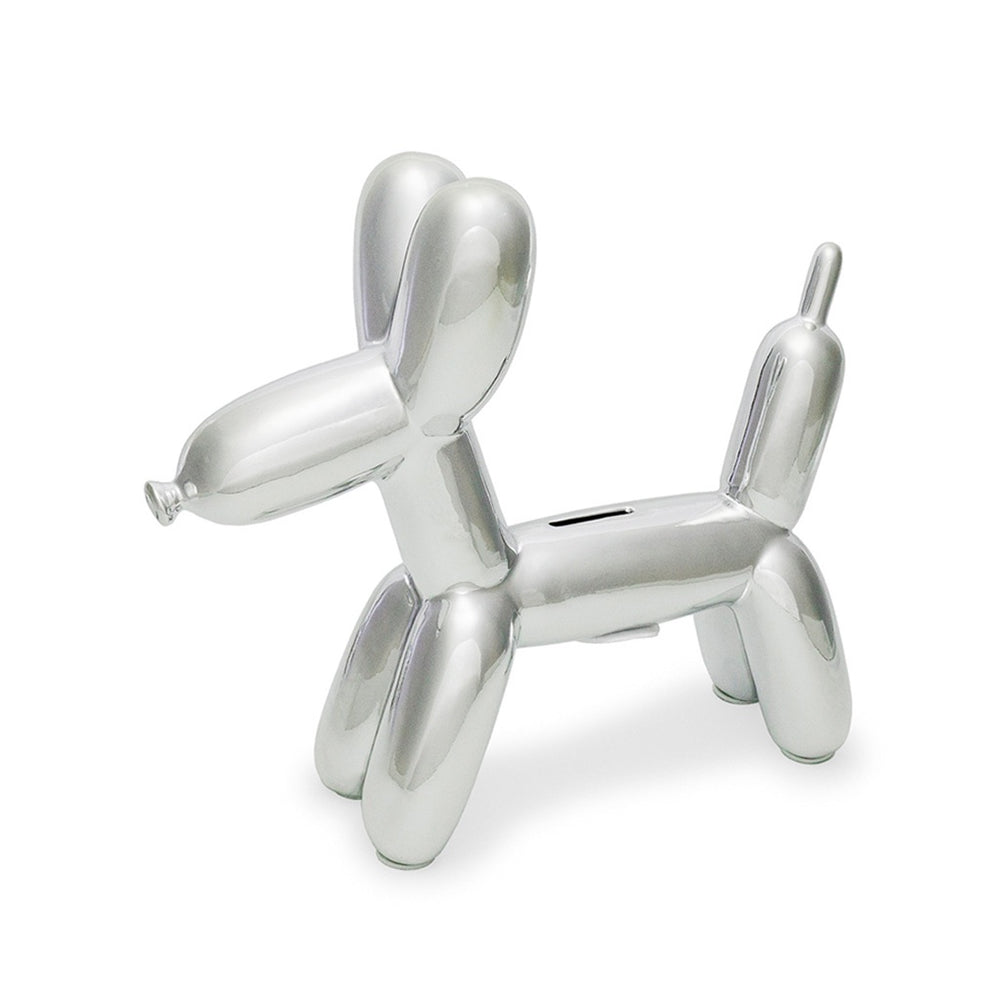 BALLOON DOG MONEY BANK - SILVER