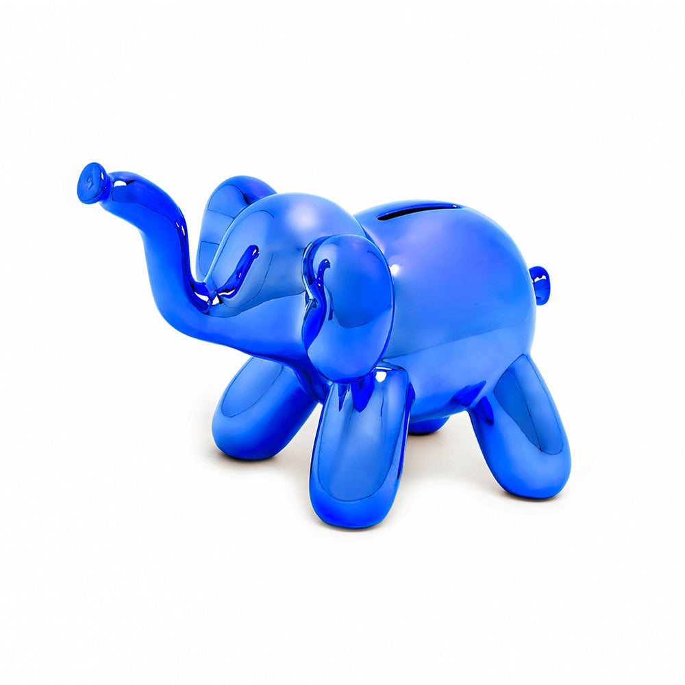 BABY ELEPHANT MONEY BANK - BLUE