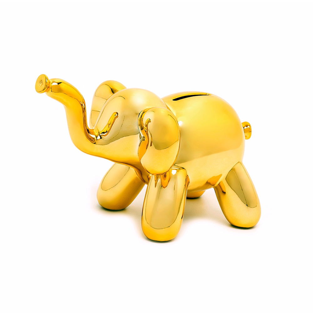 BABY ELEPHANT MONEY BANK - GOLD