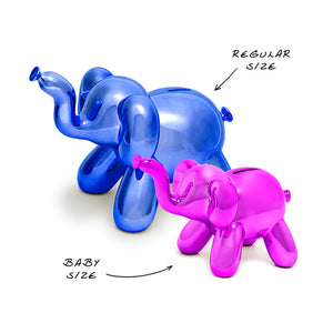 BABY ELEPHANT MONEY BANK - BLUE