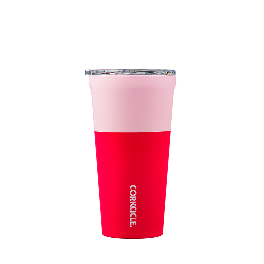 COLOUR BLOCK TUMBLER 475ML - SHORTCAKE