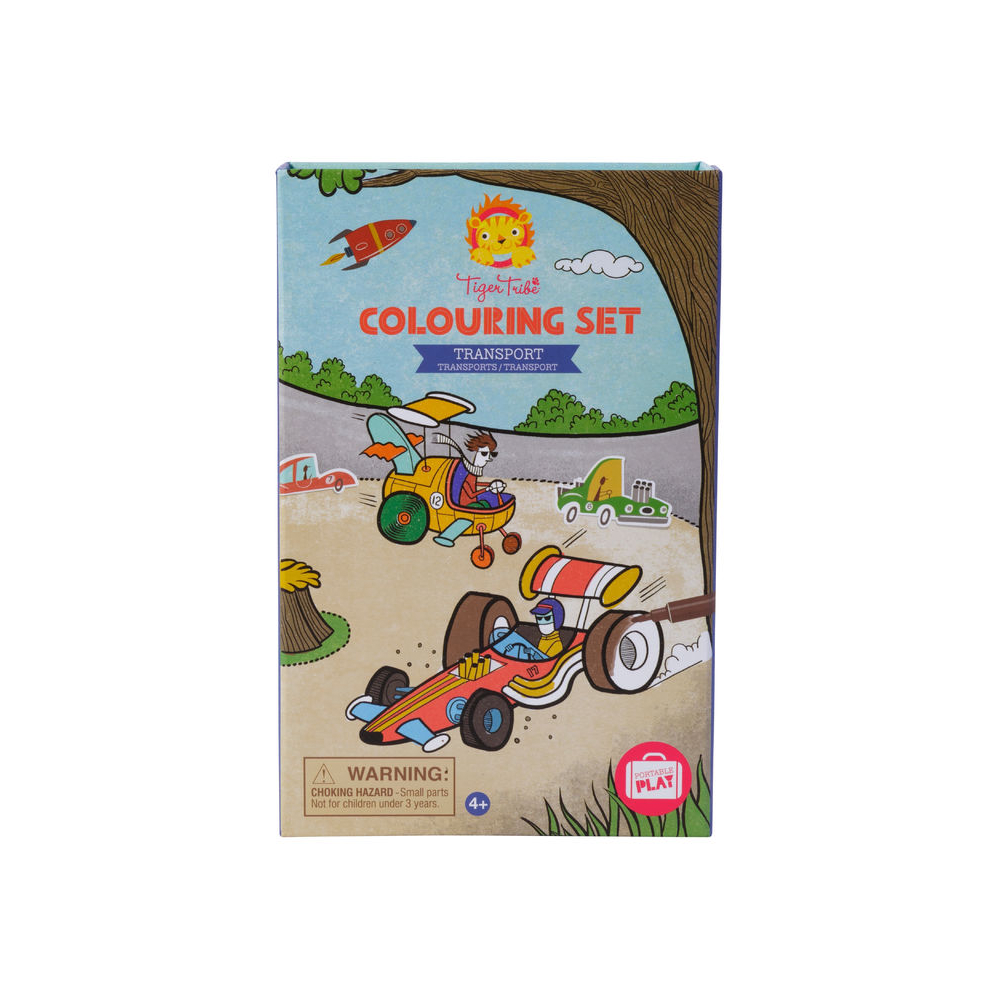 COLOURING SET - TRANSPORT