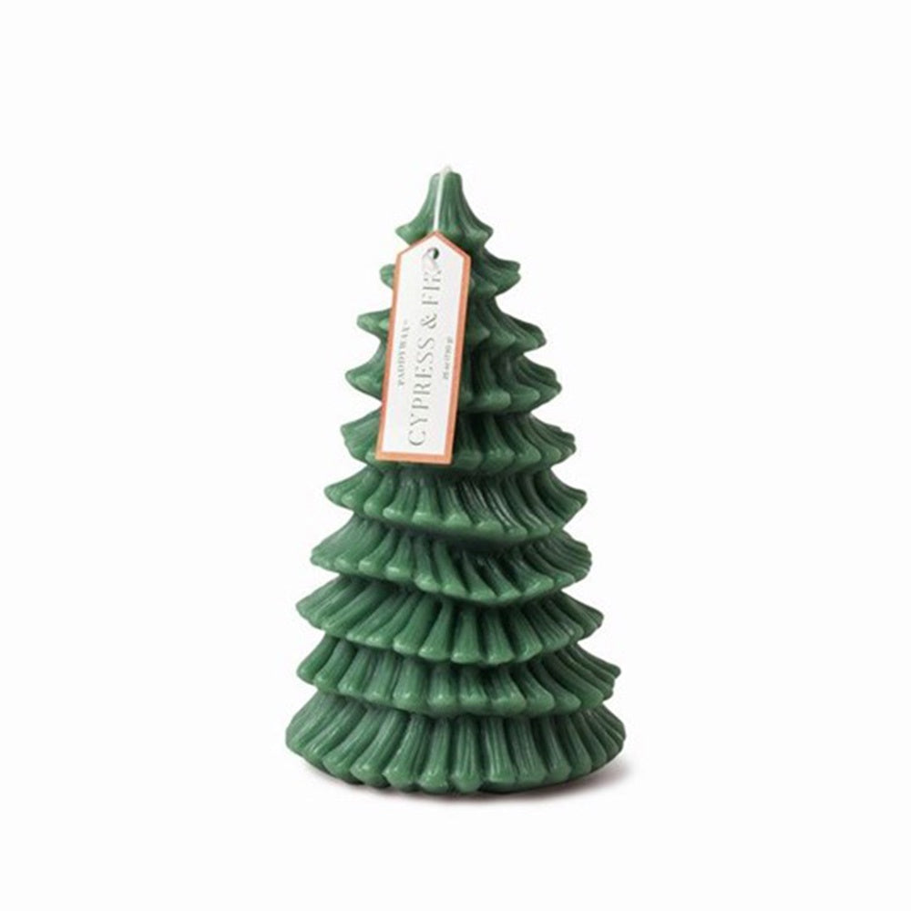 CYPRESS & FIR TREE TOTEM CANDLE - TALL