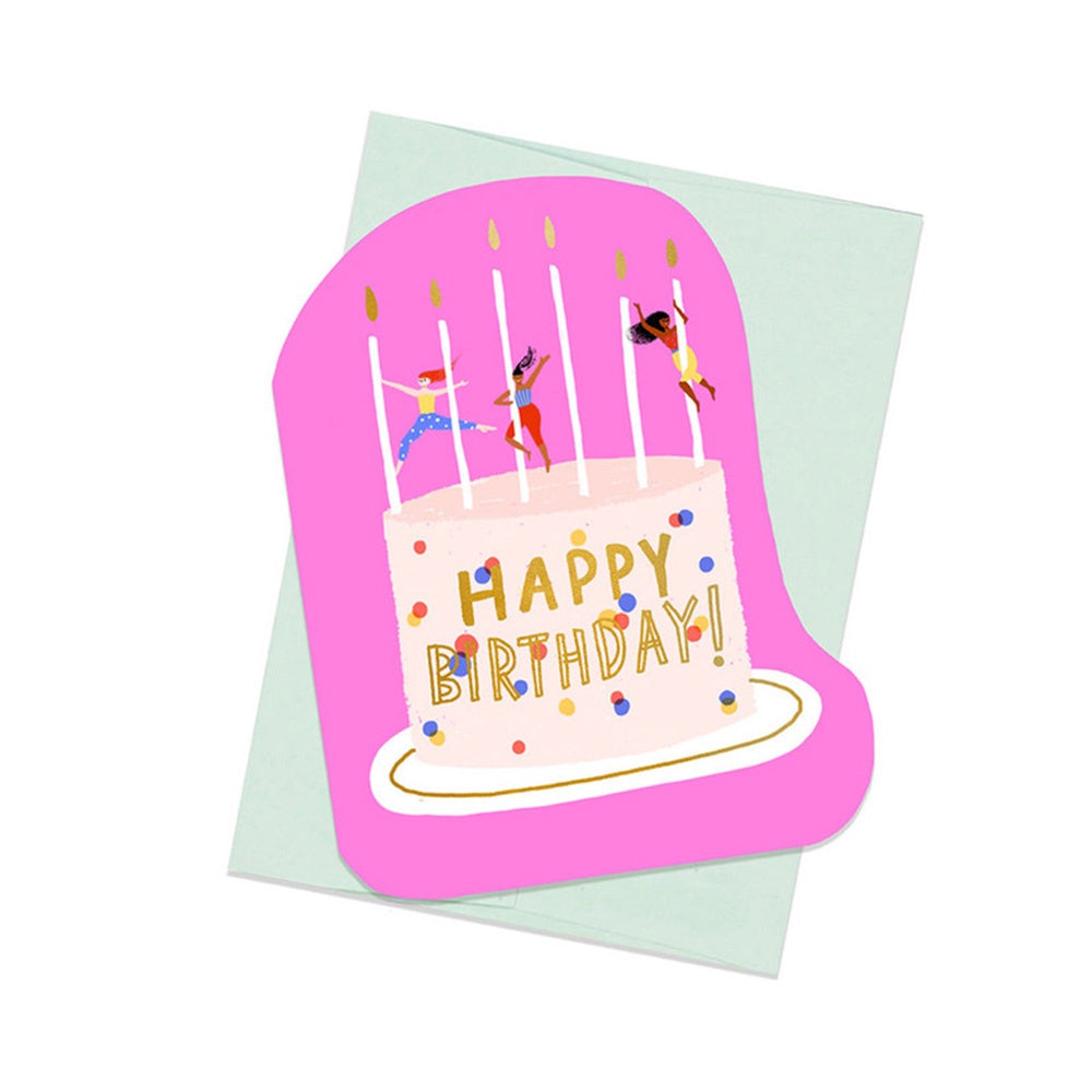 DIE-CUT SINGLE CARD - CIRCUS CAKE