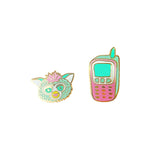 EARRINGS - 90S FURBY & CELLPHONE